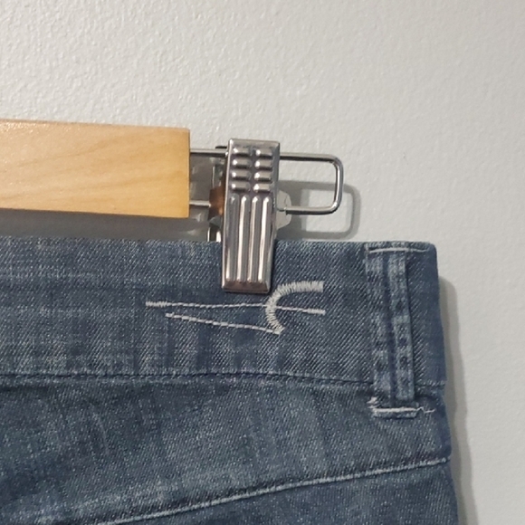 American Eagle Vintage Y2k Women's Blue Denim Shorts size 6 - Picture 7 of 9